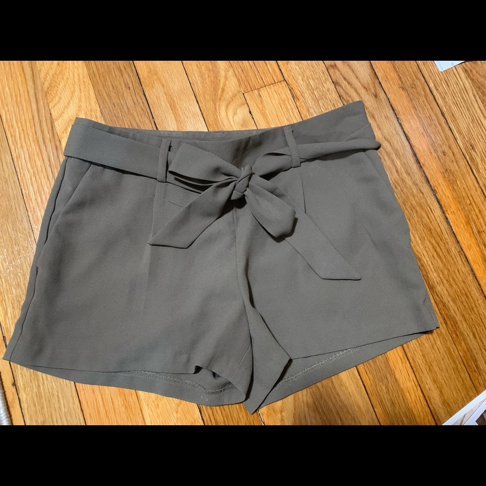 Army green Express shorts